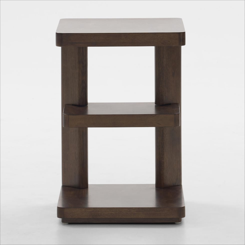 boca tables dark brown chairside table   