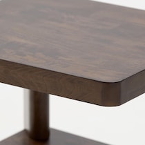boca tables dark brown chairside table   
