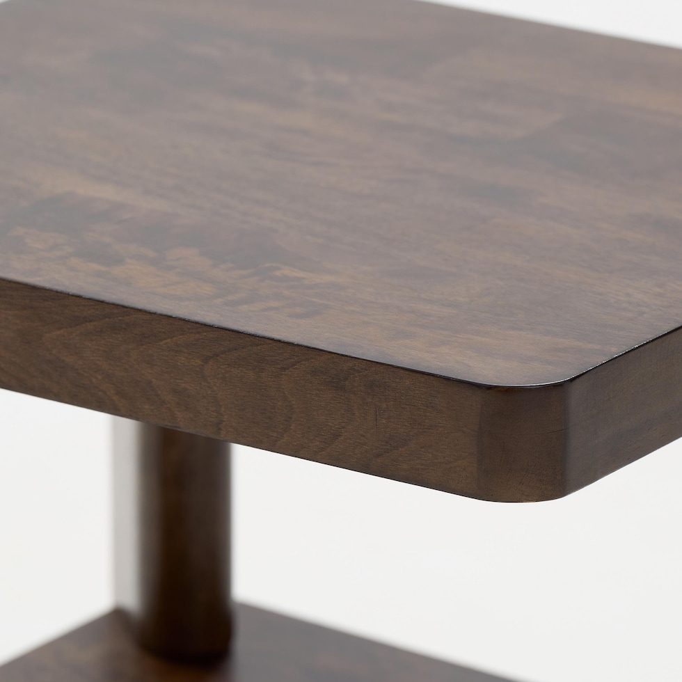 boca tables dark brown chairside table   