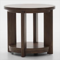 boca tables dark brown end table   