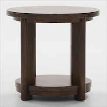 boca tables dark brown end table   