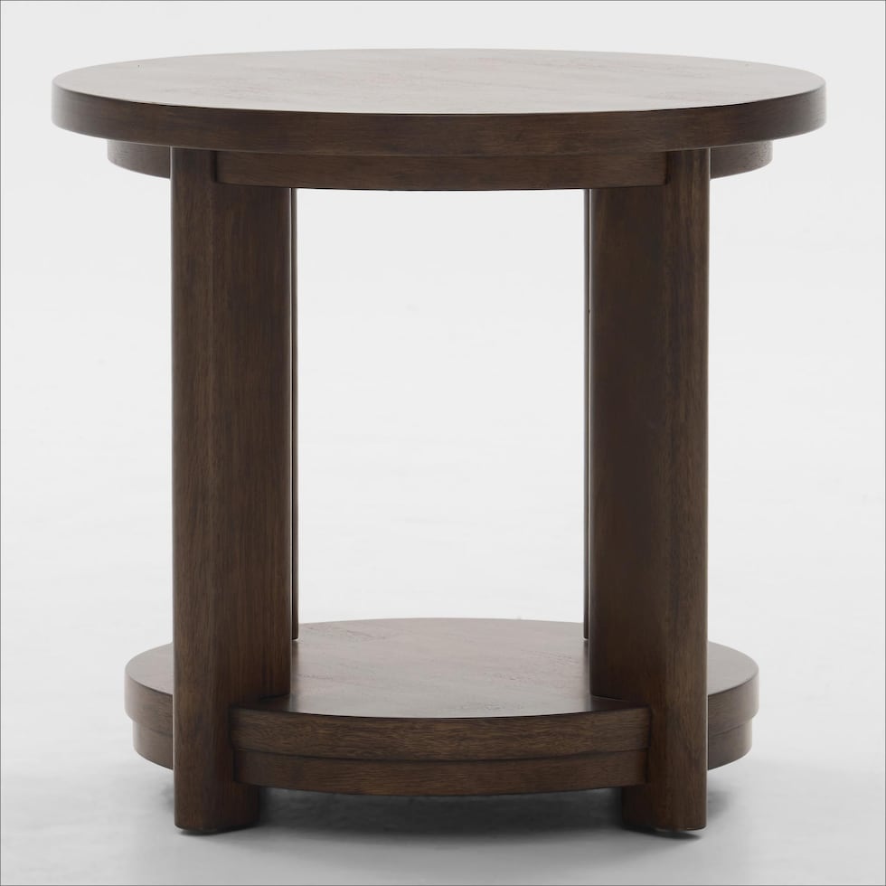 boca tables dark brown end table   