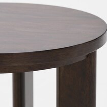boca tables dark brown end table   