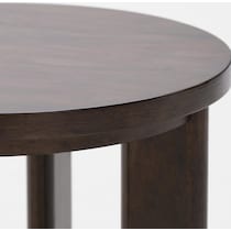 boca tables dark brown end table   