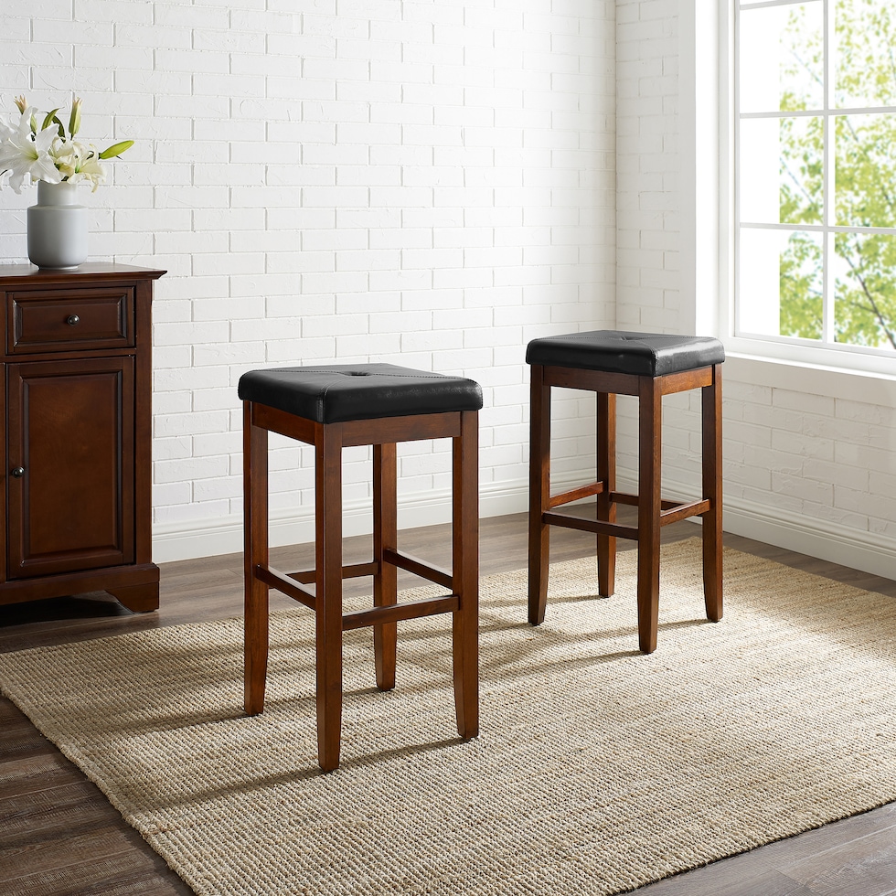 bodega dark brown bar stool   