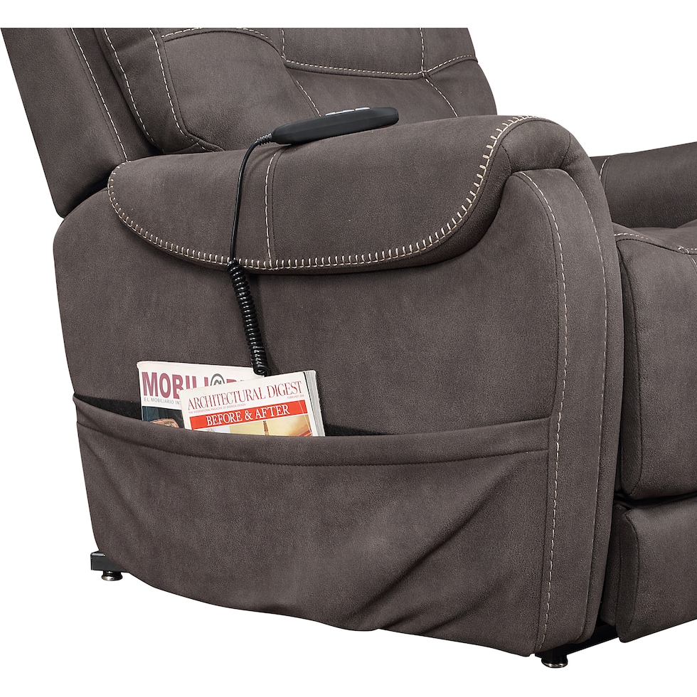 boden dark brown lift chair   