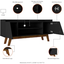 bogardus black tv stand   