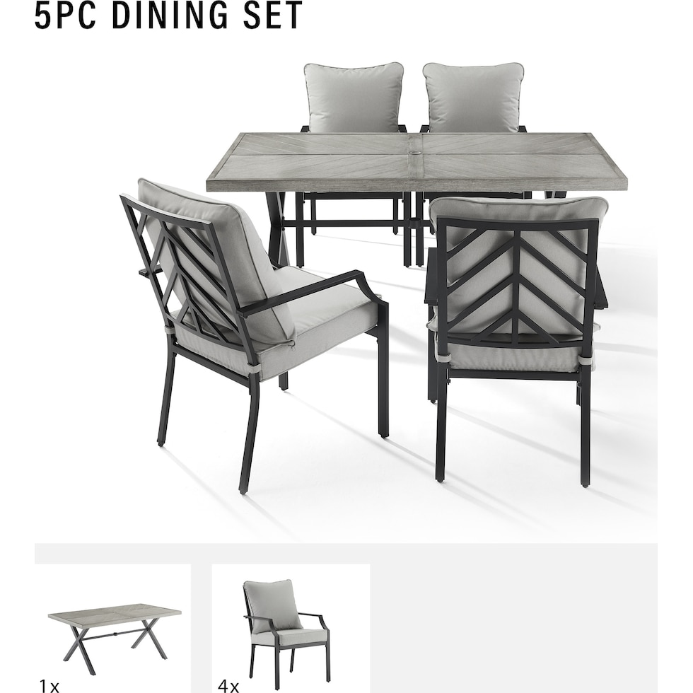 boise gray  pc outdoor dining   