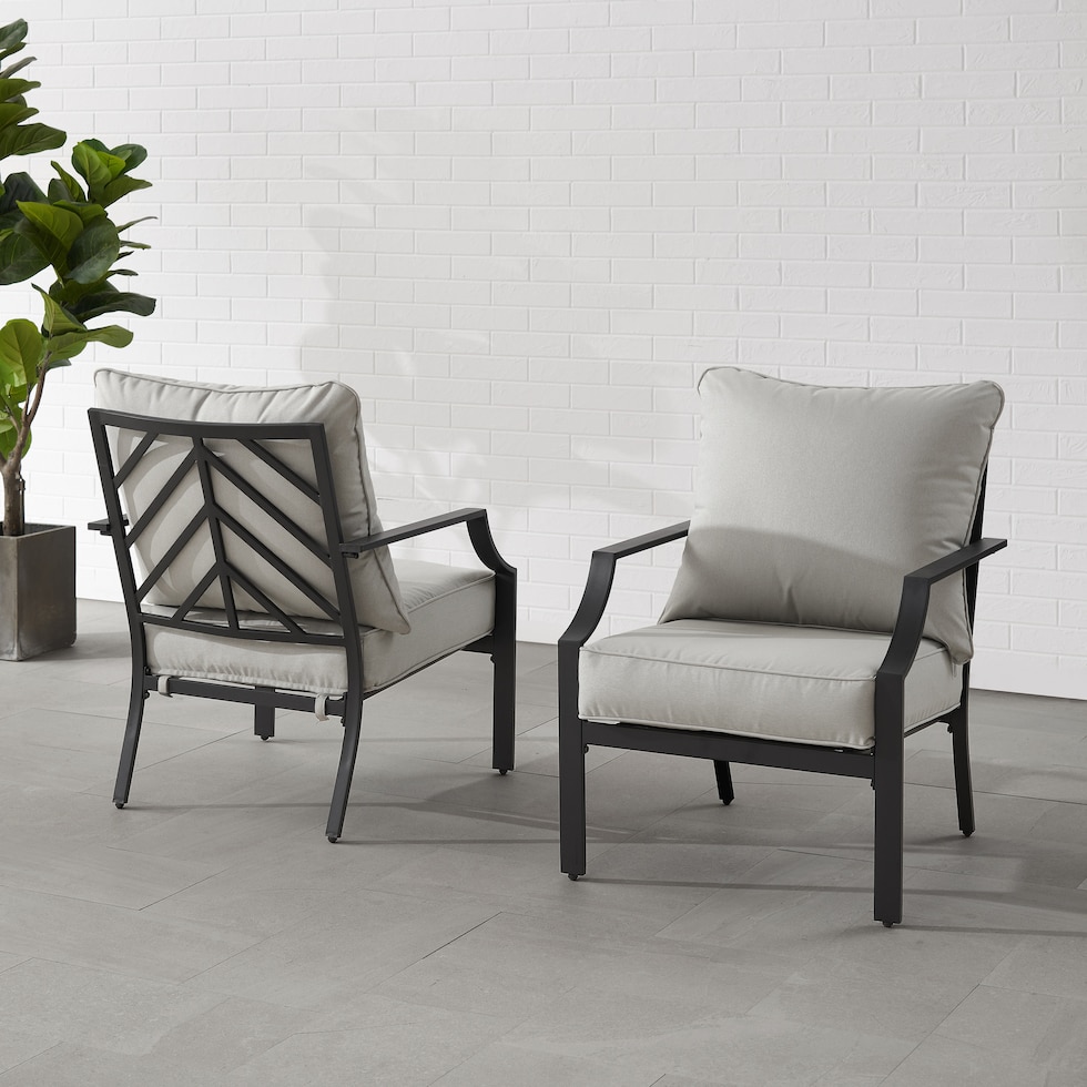 boise gray outdoor chair   