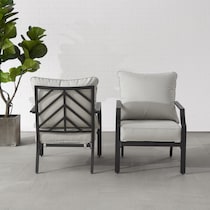 boise gray outdoor chair   