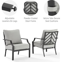 boise gray outdoor chair   