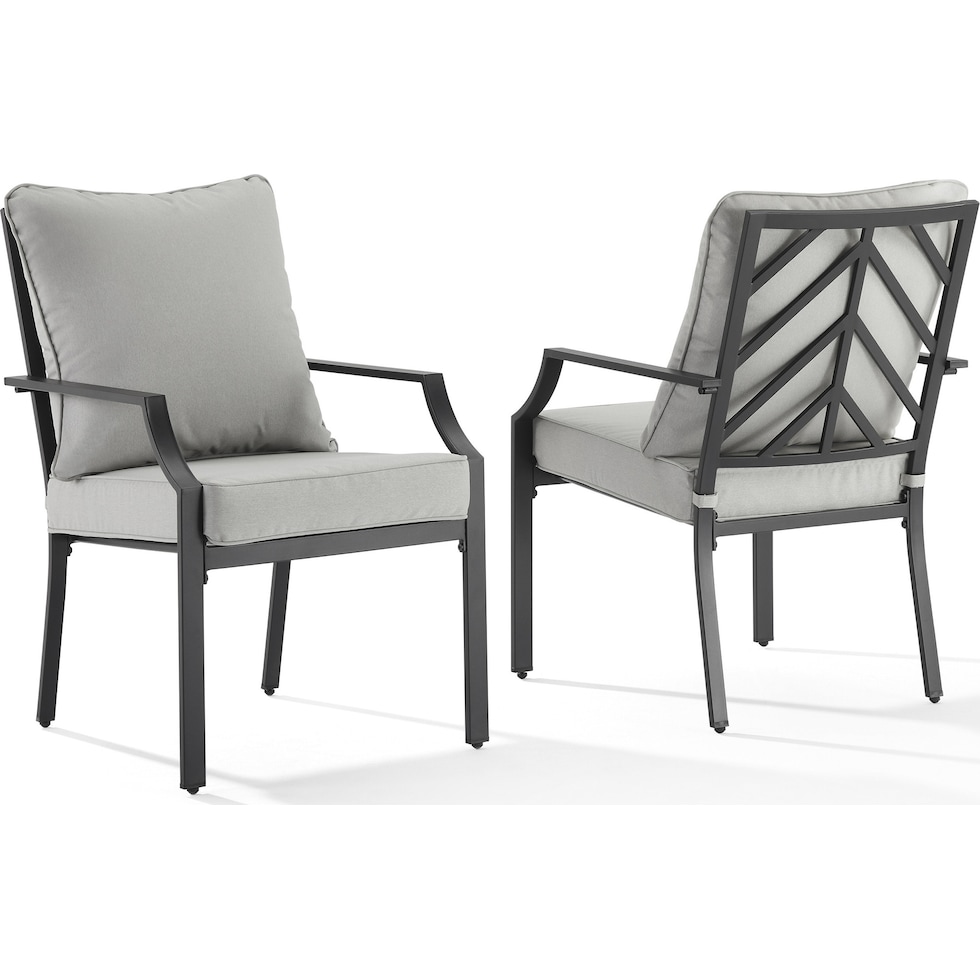 boise gray outdoor dining chair   