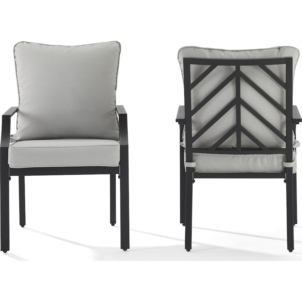 boise gray outdoor dining chair   