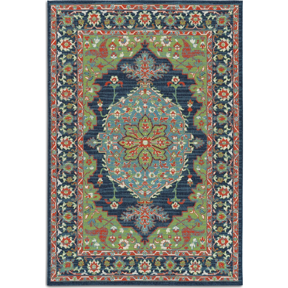 bokara green outdoor area rug   