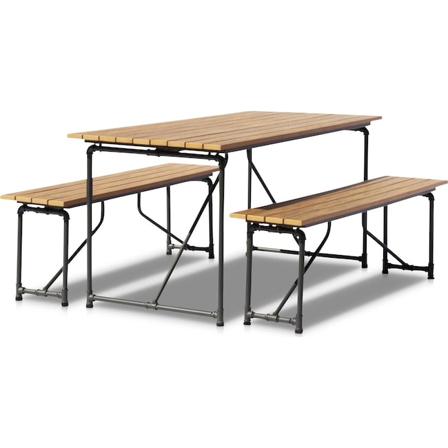 Outdoor Furniture - Bonaire Outdoor Picnic Table and Bench Set