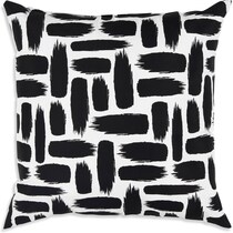 bondi black white outdoor pillow   
