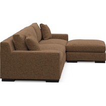 bondi dark brown sectional   