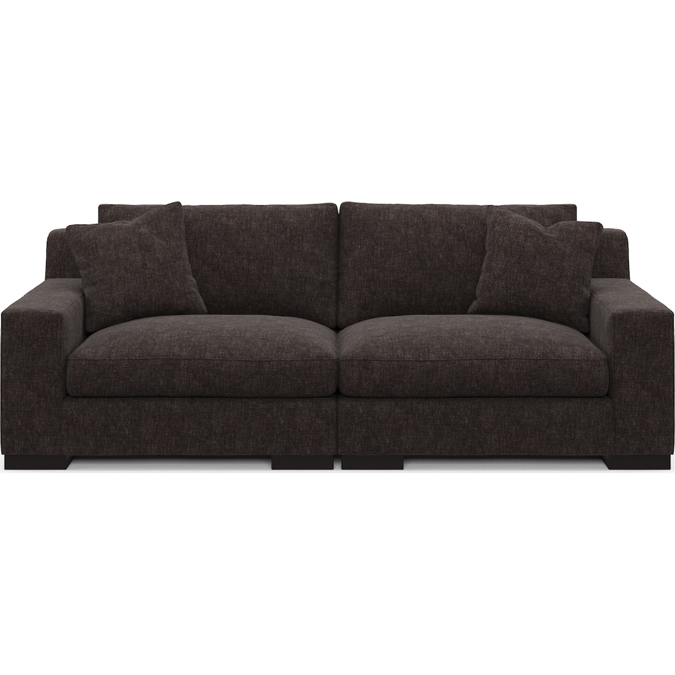 bondi dark brown sofa   