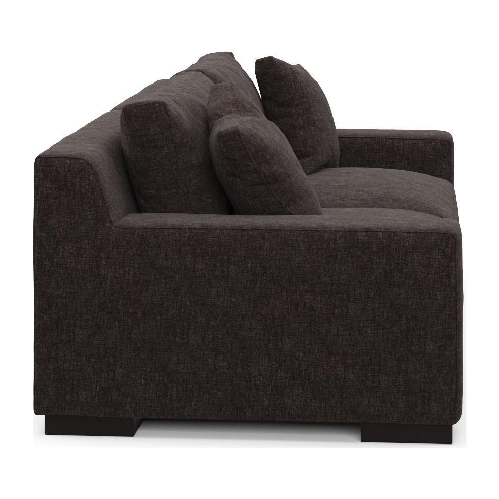 bondi dark brown sofa   