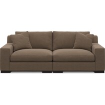 bondi dark brown sofa   