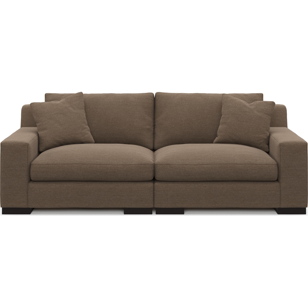 bondi dark brown sofa   