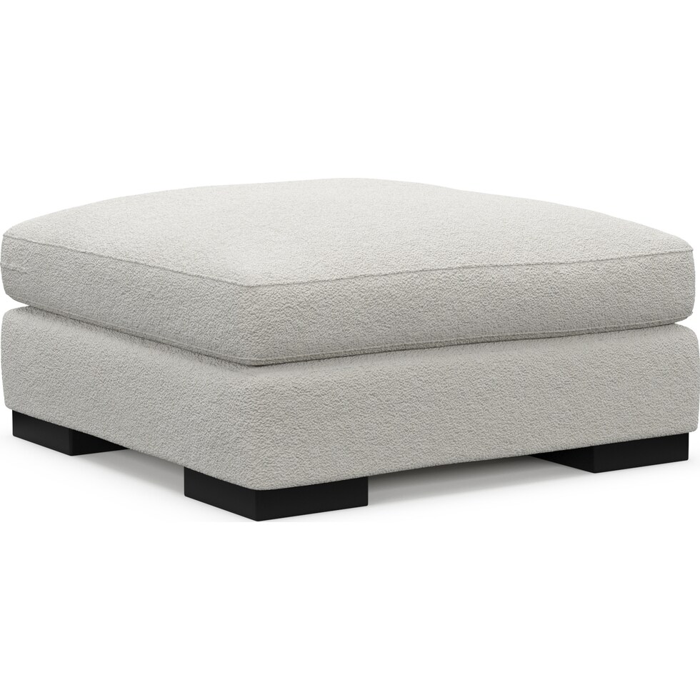 bondi gray ottoman   
