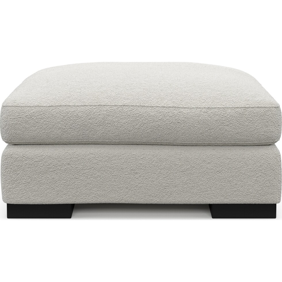bondi gray ottoman   