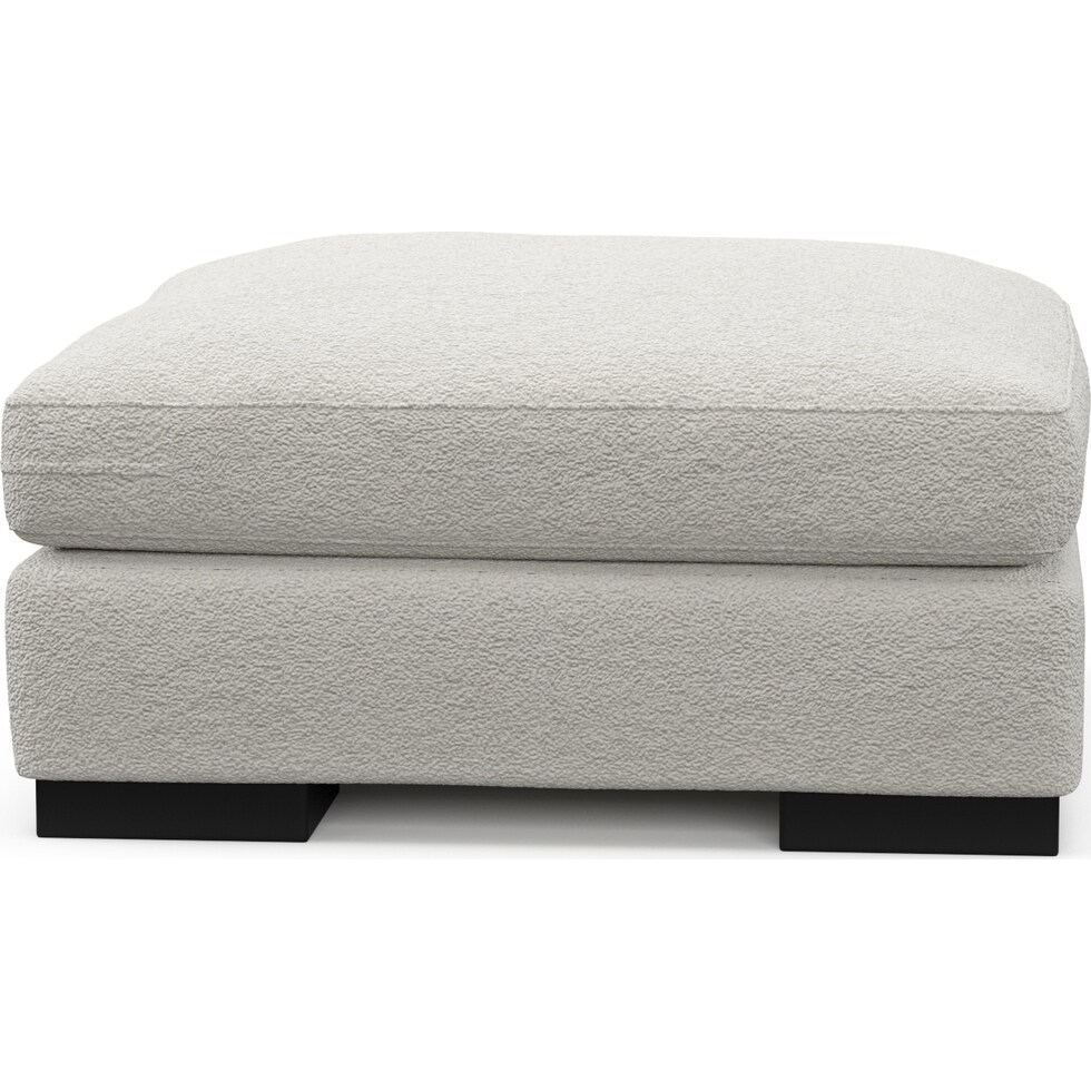 bondi gray ottoman   