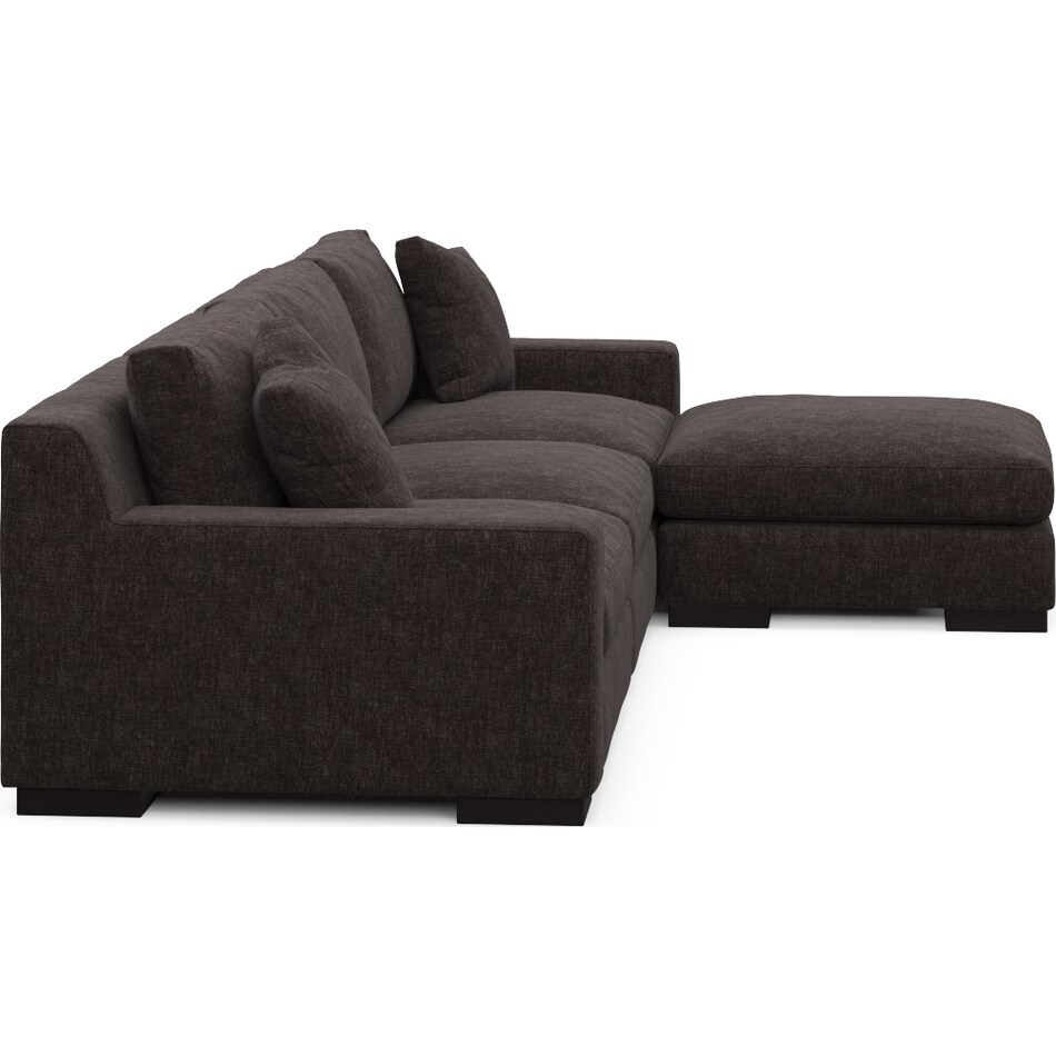 bondi white  pc sectional and ottoman   