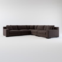 bondi white  pc sectional   