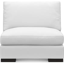 bondi white armless chair   