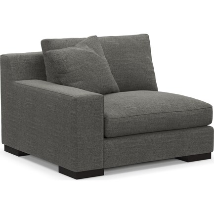 Bondi Foam Comfort Left-Facing Chair - Curious Charcoal