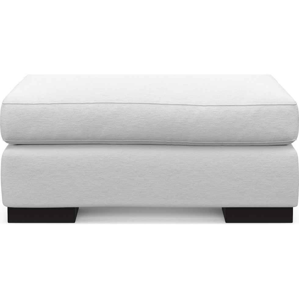 bondi white ottoman   