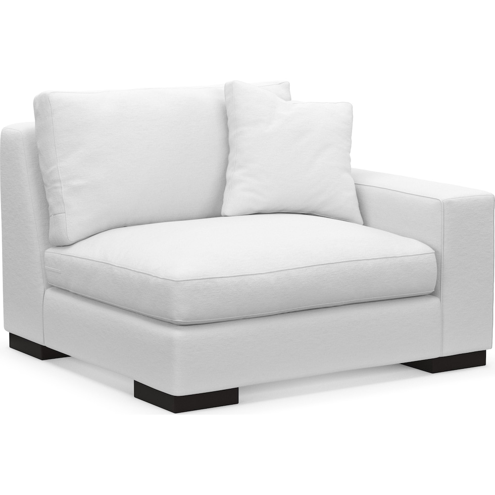 bondi white right arm facing chair   