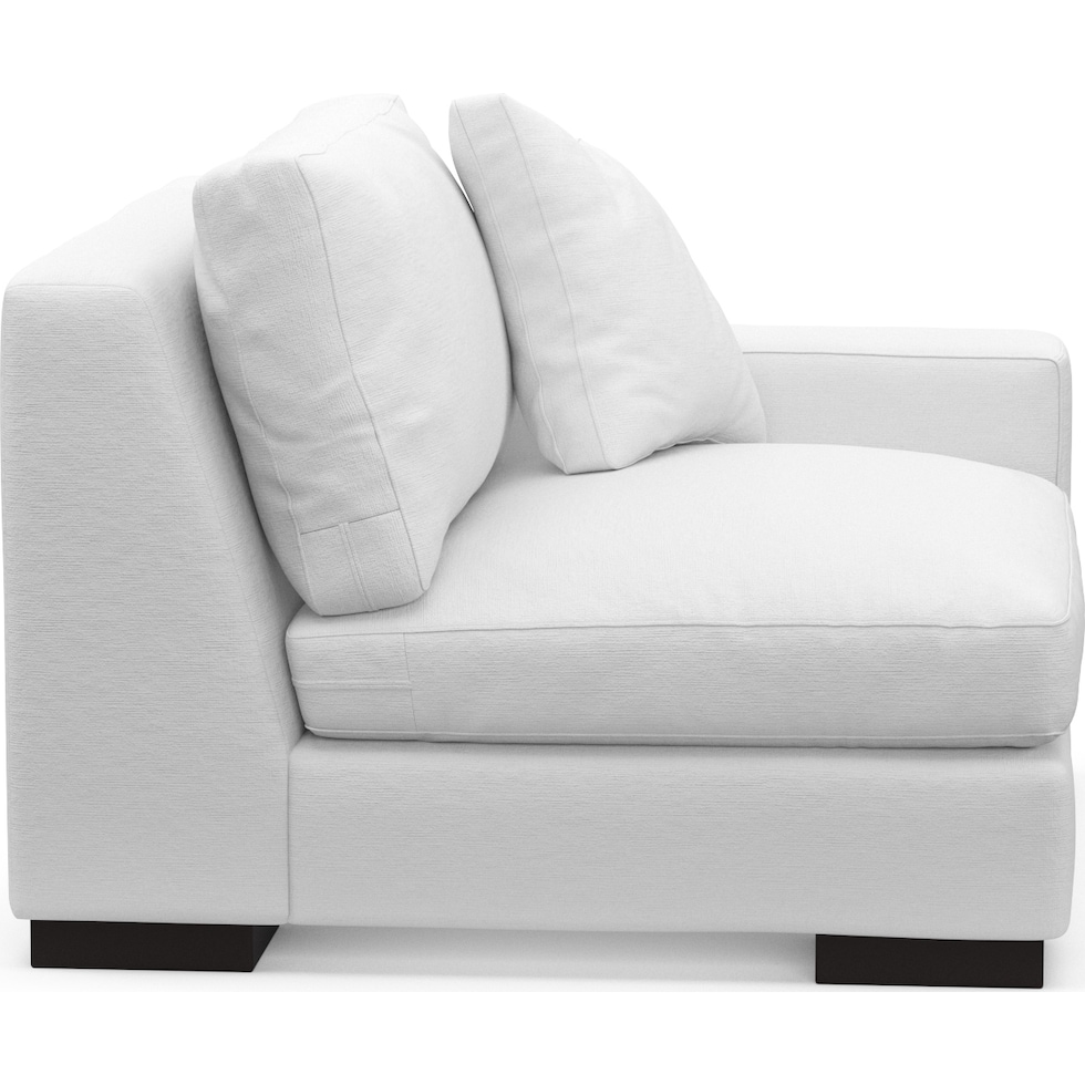 bondi white right arm facing chair   