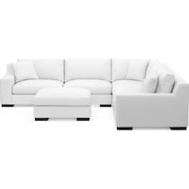 bondi white sectional   