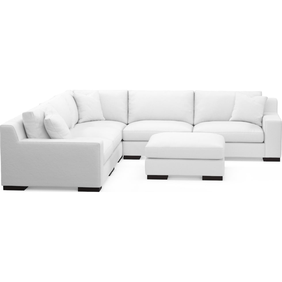 bondi white sectional   