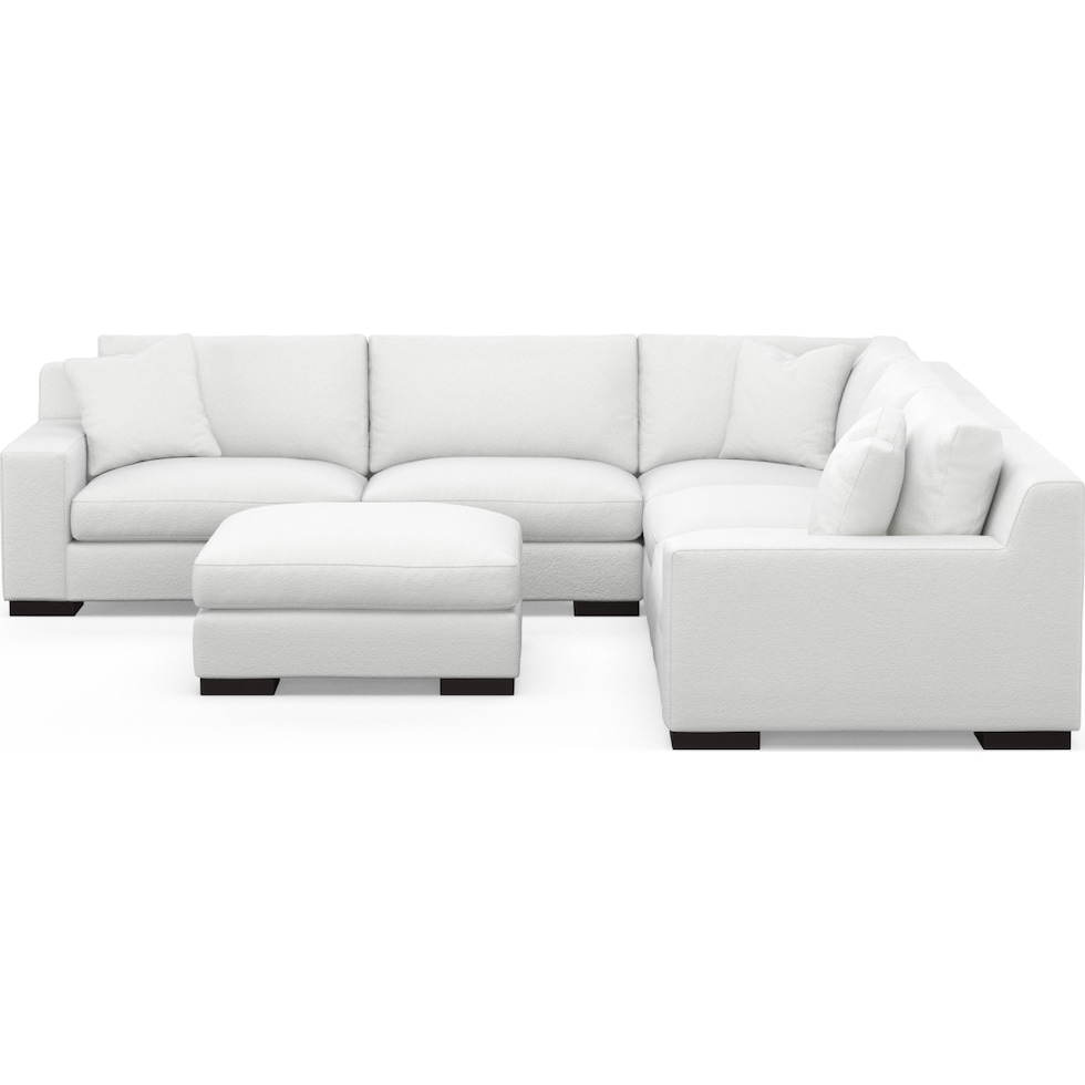 bondi white sectional   