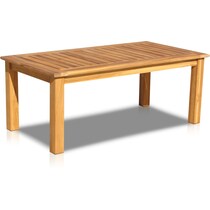 bonita light brown outdoor coffee table   