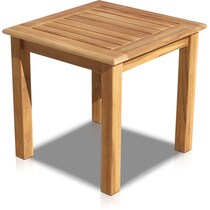 bonita light brown outdoor end table   
