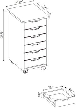 Bonnie Storage Cart | Value City Furniture