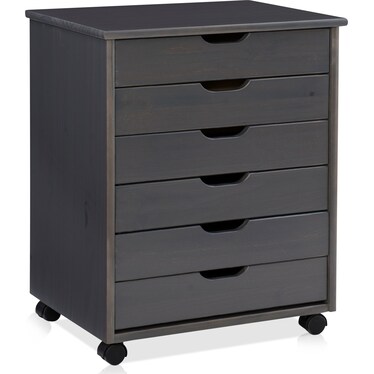 Bonnie Wide Storage Cart - Gray