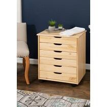 bonnie light brown bar cart   