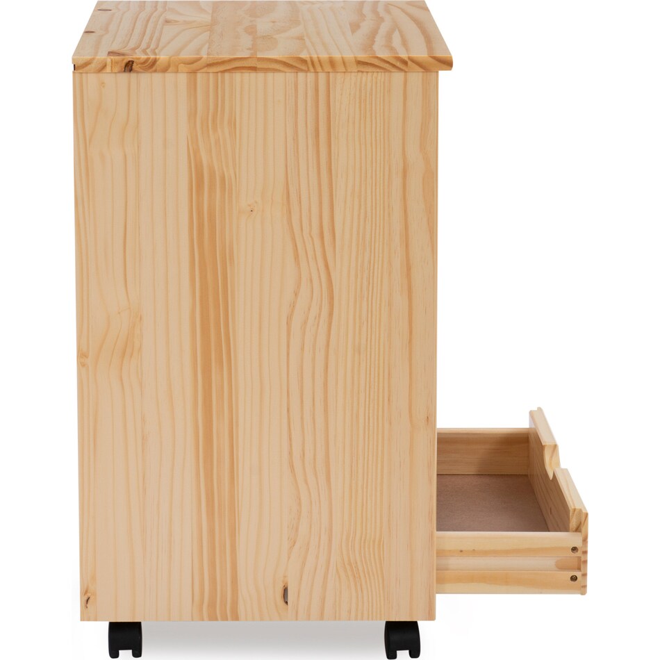 bonnie light brown bar cart   