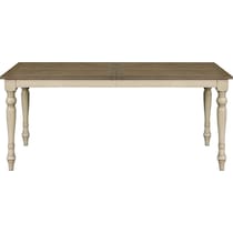 bonnieville brown distressed white dining table   