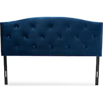 bora blue full headboard   