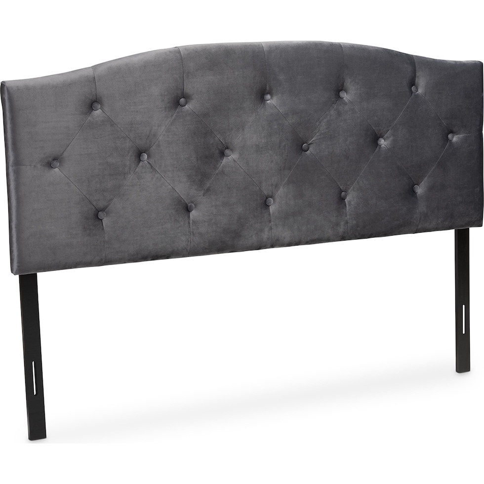 bora gray full headboard   