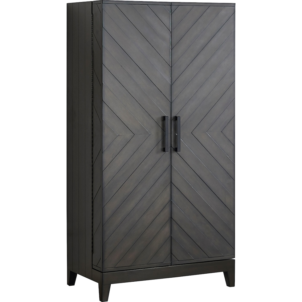 bosonic gray wine cabinet   