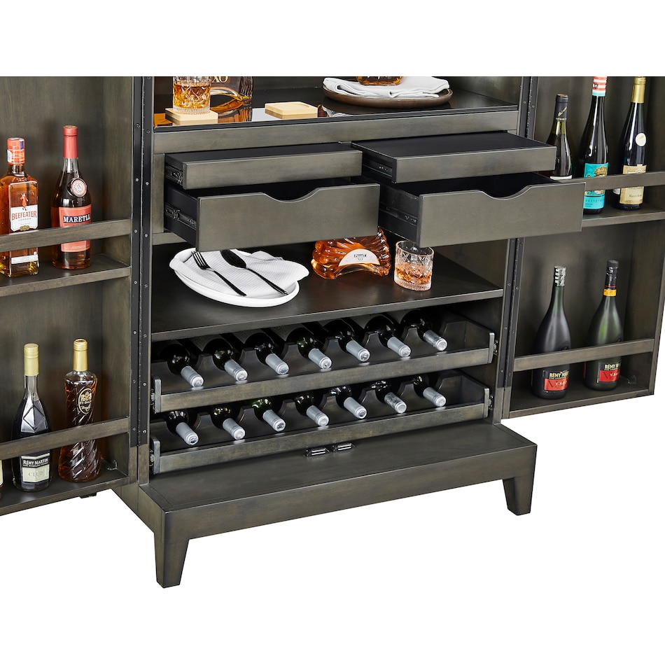 bosonic gray wine cabinet   