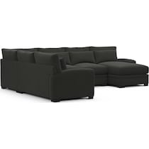 boston black sectional   